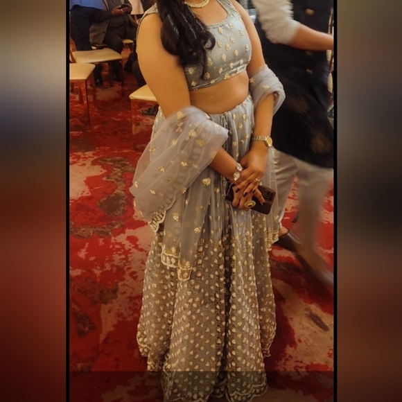 Grey lehnga - Picture 6 of 6